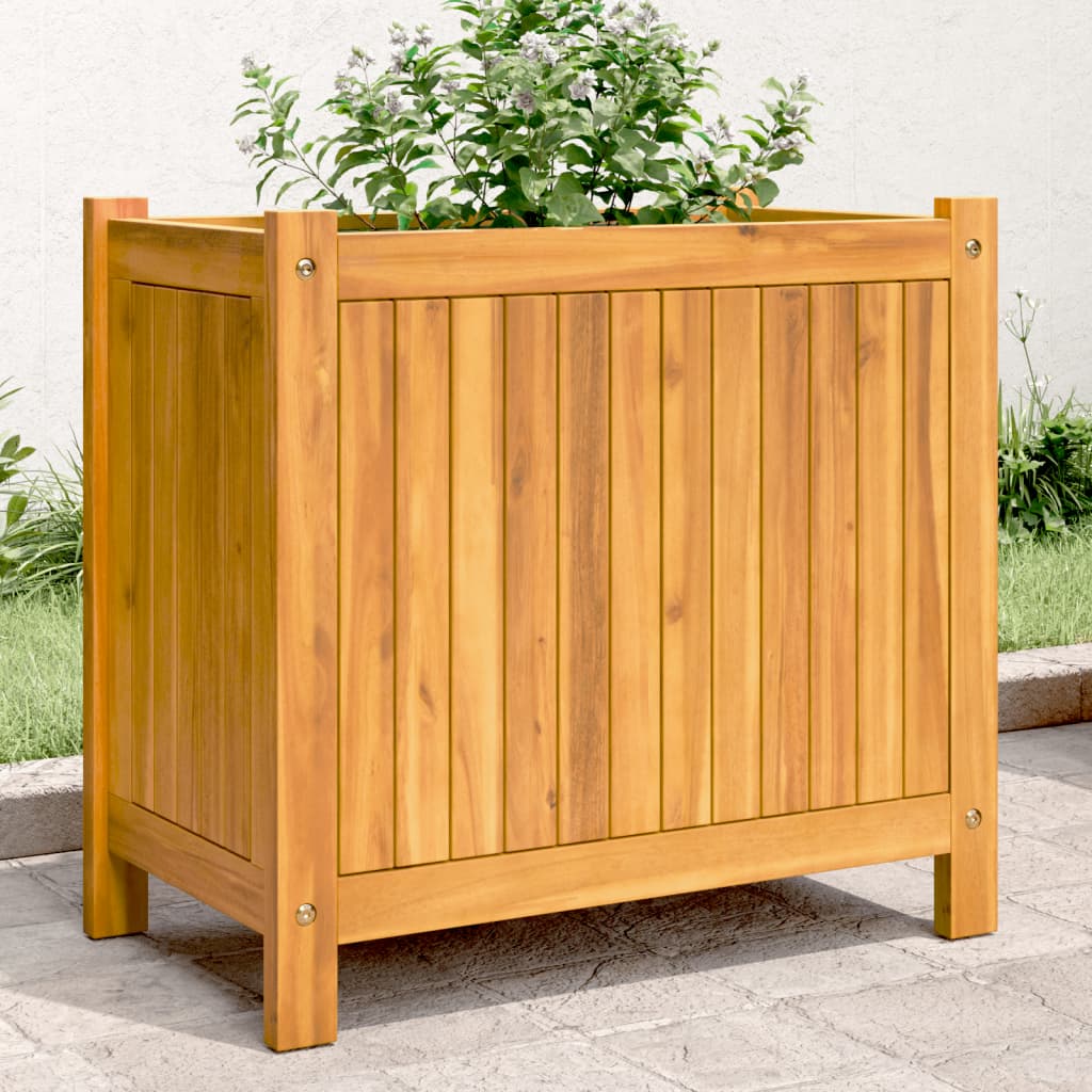Vidaxl plantenbak met uitvoering 54x31x50 cm massief acaciahout