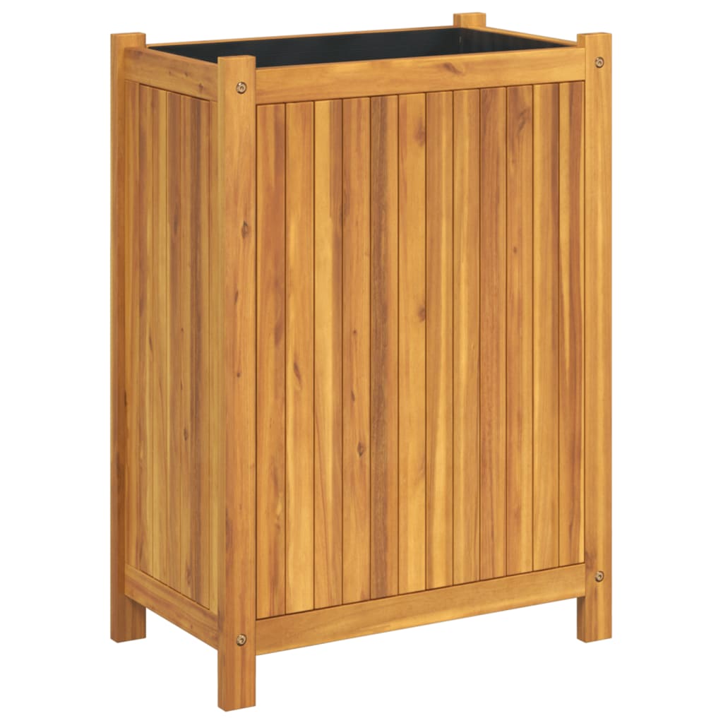 Vidaxl plantenbak met uitvoering 54x31x75 cm massief acaciahout