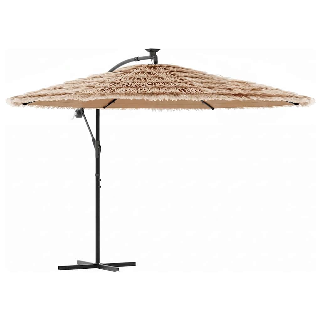 Vidaxl parasol met stalen paal 269x269x235 cm bruin