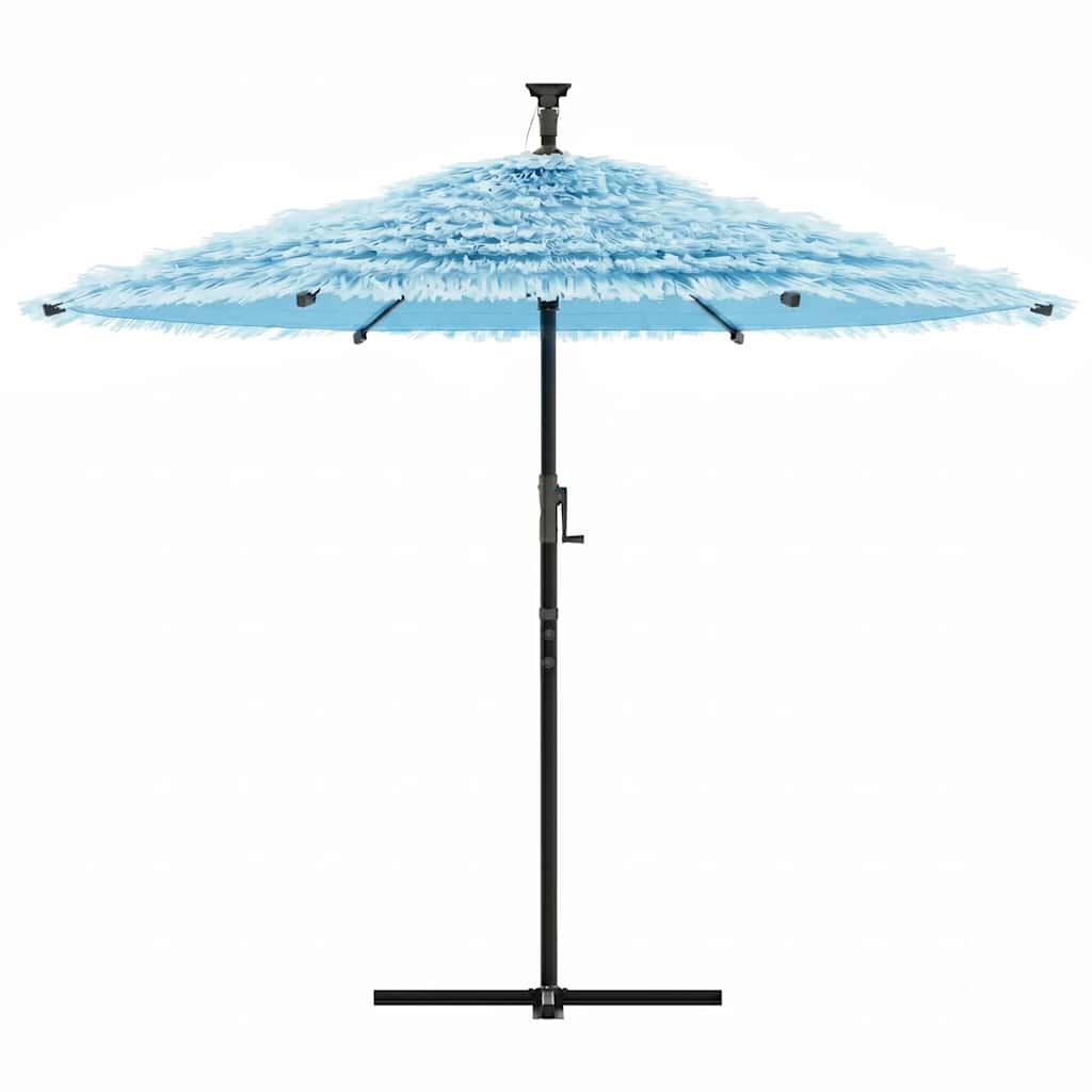 Vidaxl parasol met stalen paal 269x269x235 cm blauw