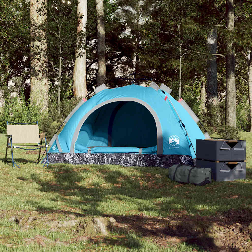 Vidaxl tent 2-persoons snelontgrendeling blauw