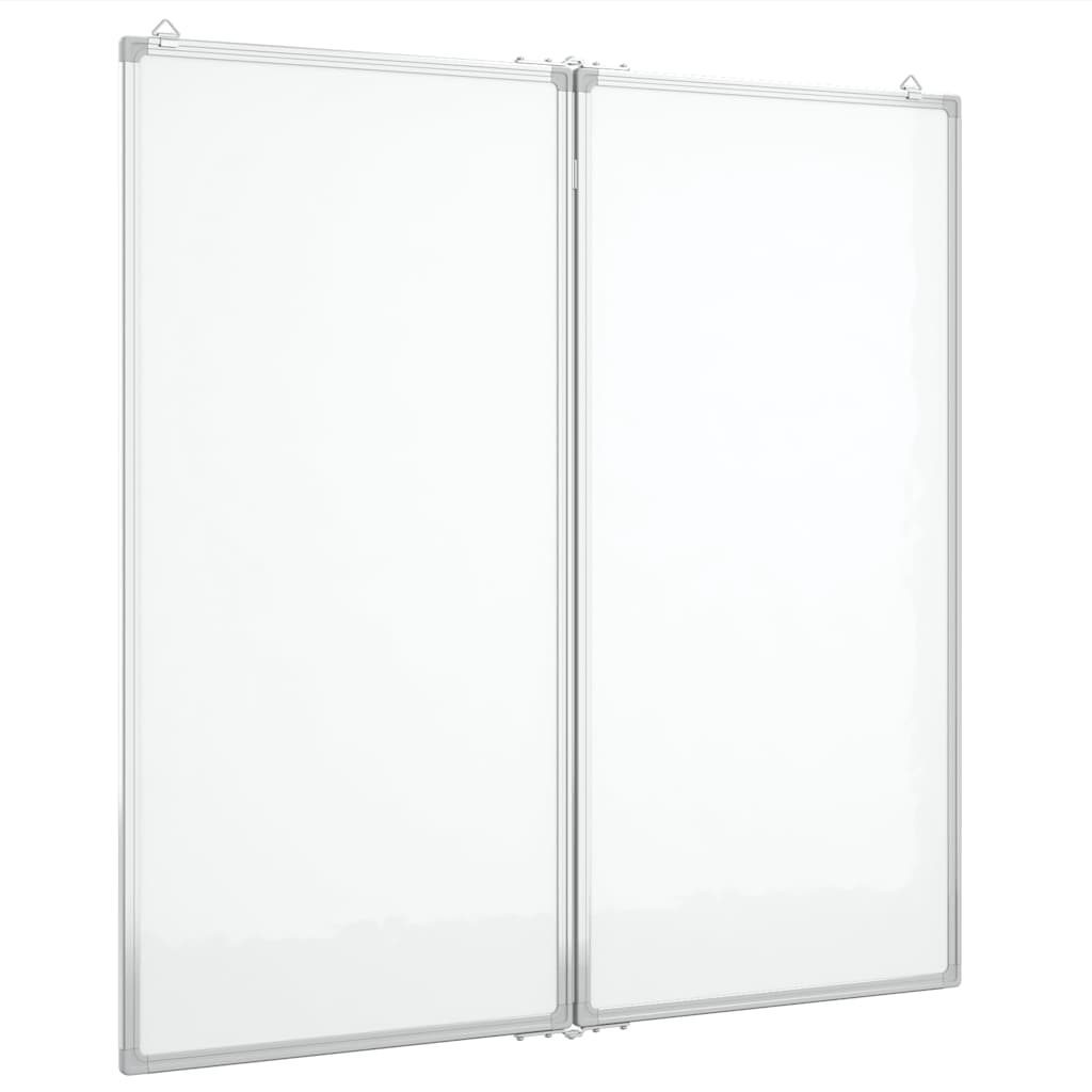 Vidaxl whiteboard magnetisch inklapbaar 100x100x1,7 cm aluminium