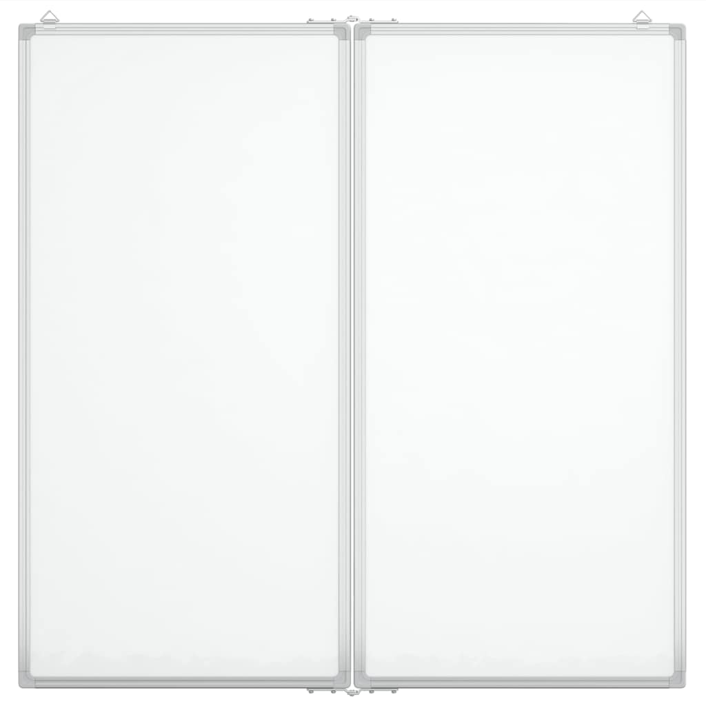 Vidaxl whiteboard magnetisch inklapbaar 100x100x1,7 cm aluminium