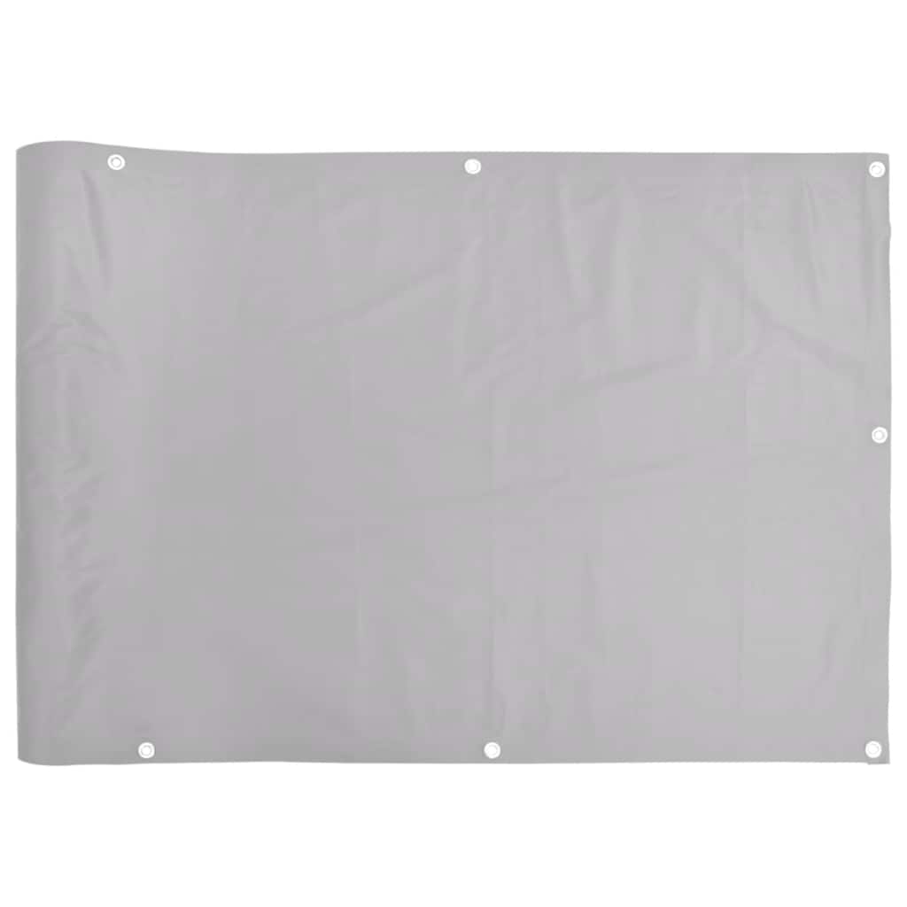 Vidaxl balkonscherm 400x75 cm pvc grijs