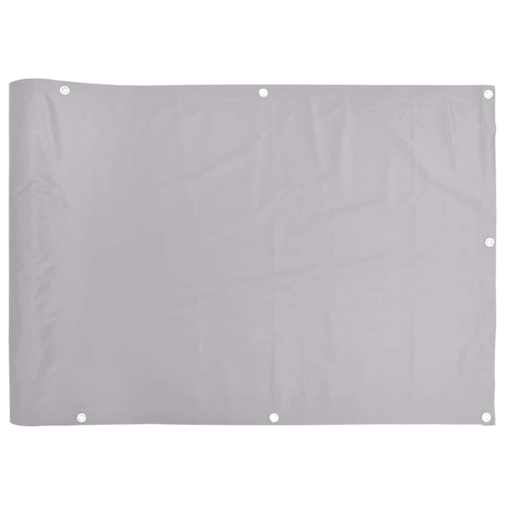 Vidaxl balkonscherm 700x75 cm pvc grijs
