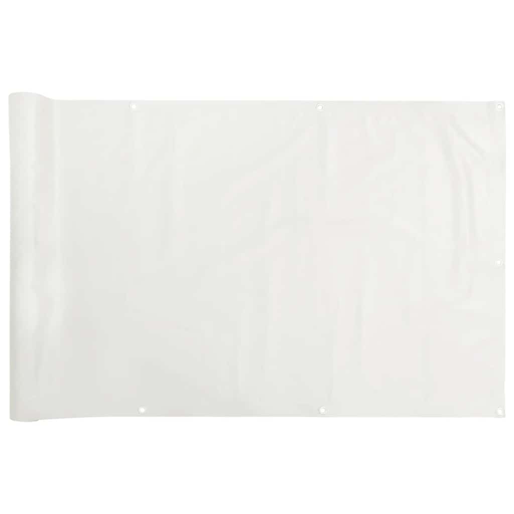 Vidaxl balkonscherm 500x75 cm pvc wit