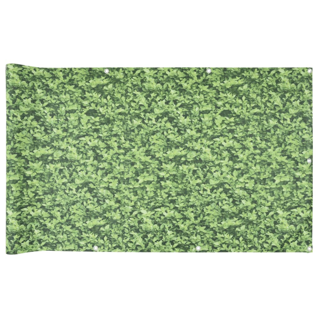 VidaXL Balkonscherm plantenpatroon 800x90 cm PVC groen