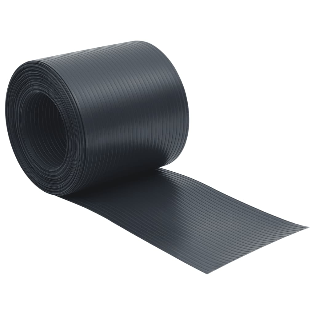 Vidaxl tuinschermen 10 st 252,5x19m pvc zwart