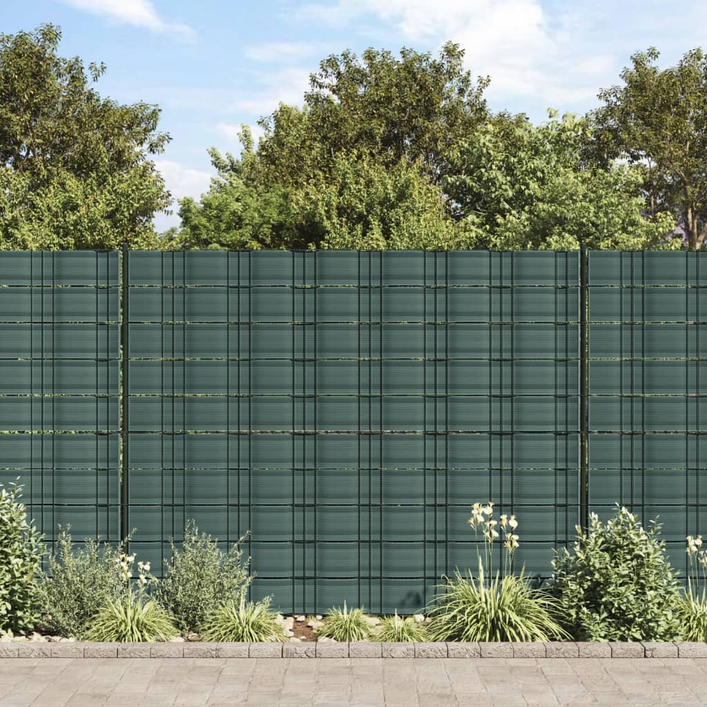 Vidaxl tuinschermen 10 st 252,5x19m pvc groen