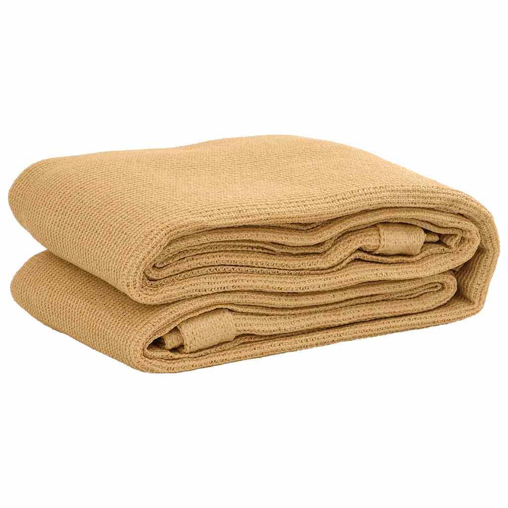 Vidaxl tenttapijt 250x350 cm hdpe zandkleurig