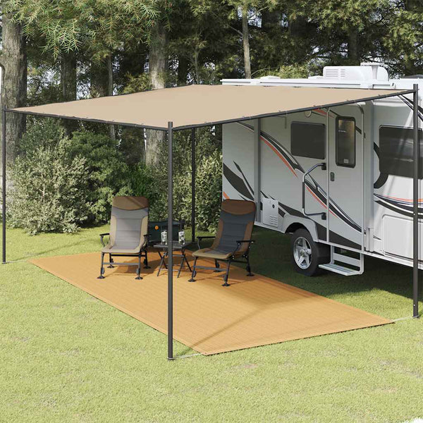 Vidaxl tenttapijt 250x550 cm hdpe zandkleurig