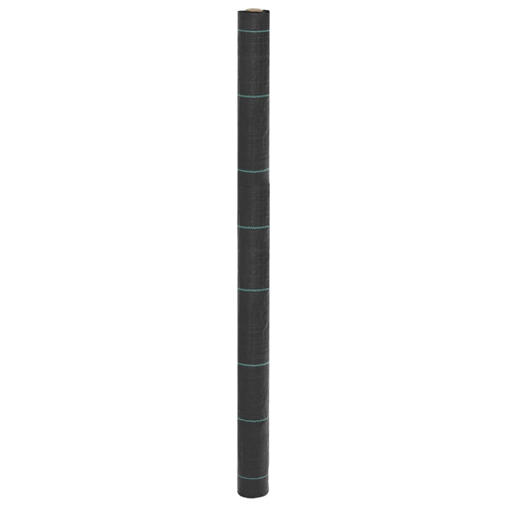 Vidaxl onkruidmembraan zwart 1,5x50 m pp