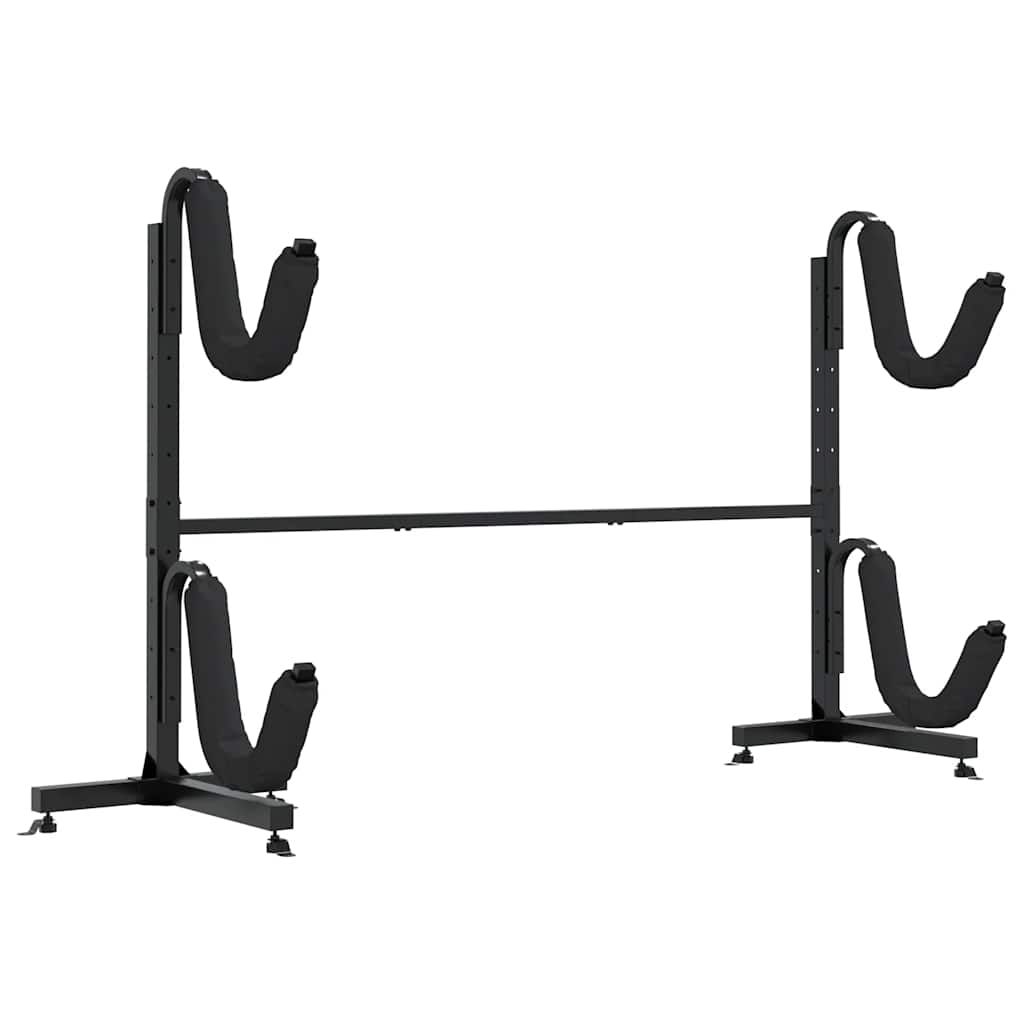 VidaXL Opbergrek voor 2 kajaks 250x57x127,5 cm staal