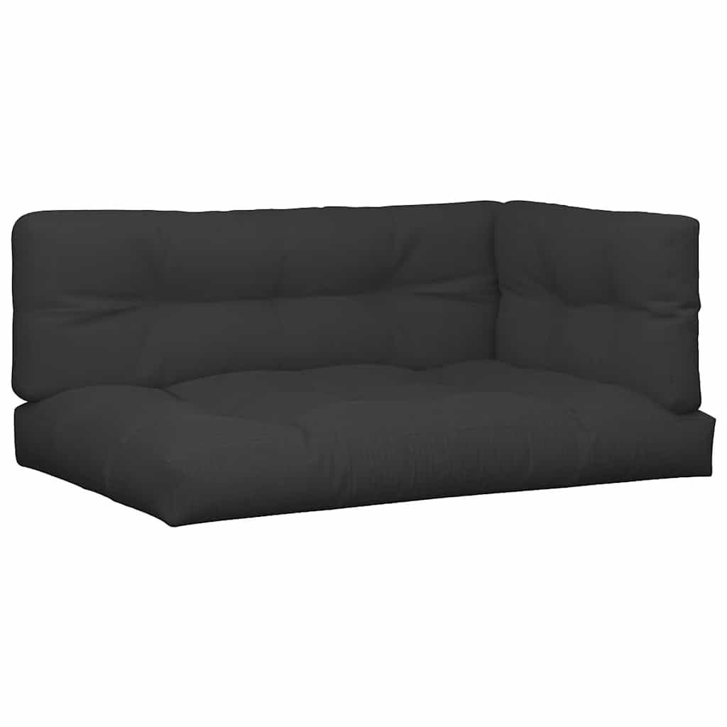 Vidaxl palletkussens 7 st stof zwart