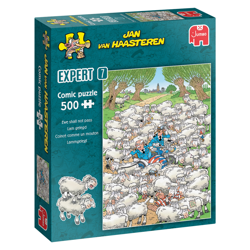 Jumbo puzzel 500 st. jvh expert 7 lam gelegd