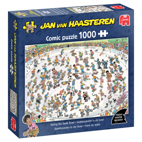 Jumbo puzzel 1000 st. jvh - skateboarden in de bowl