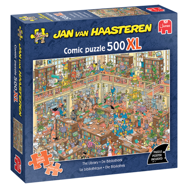 Jumbo puzzel 500xl st. jvh - de bibliotheek
