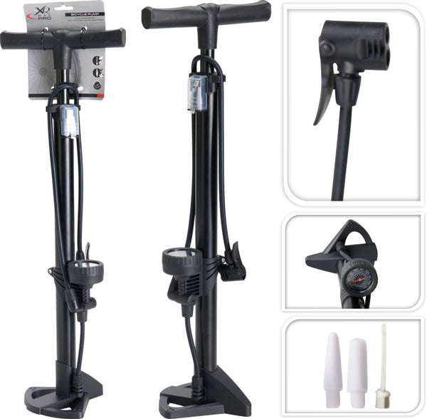Excellent houseware fietspomp staand 60cm zwart