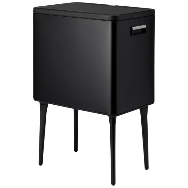 Excellent houseware afvalbak 35l metaal zwart