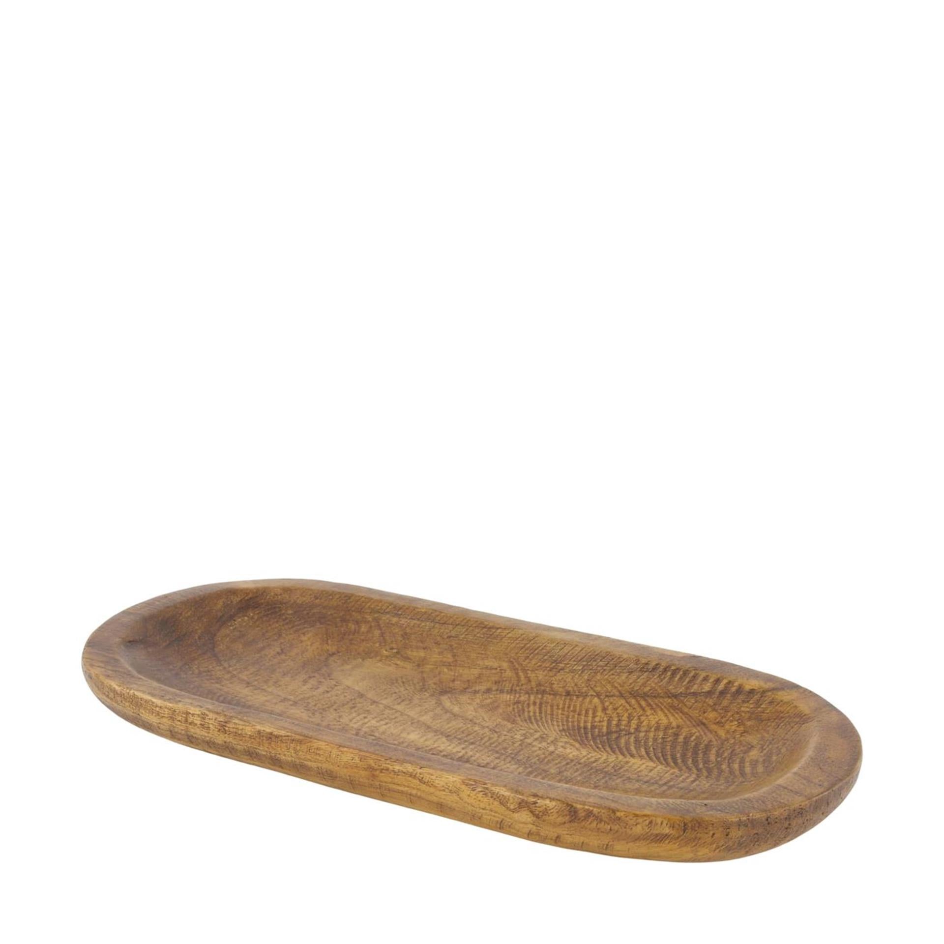 Dijk natural collections schaal ovaal hout 38x18x3cm
