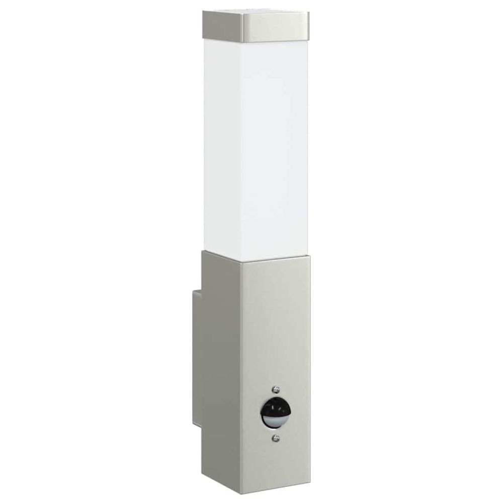 Vidaxl buiten wandlamp zilver 10.5 x 6 x 33 cm