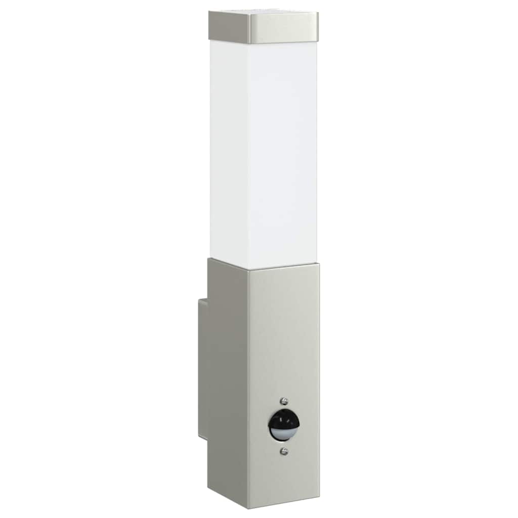 Vidaxl buiten wandlamp zilver 10.5 x 6 x 33 cm