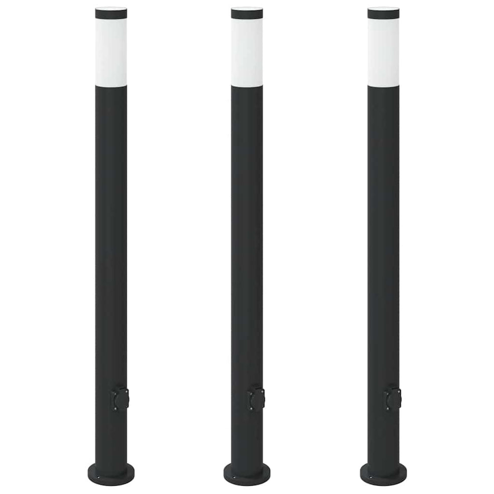 Vidaxl bolderverlichting met stopcontact 3 stuks 110 cm