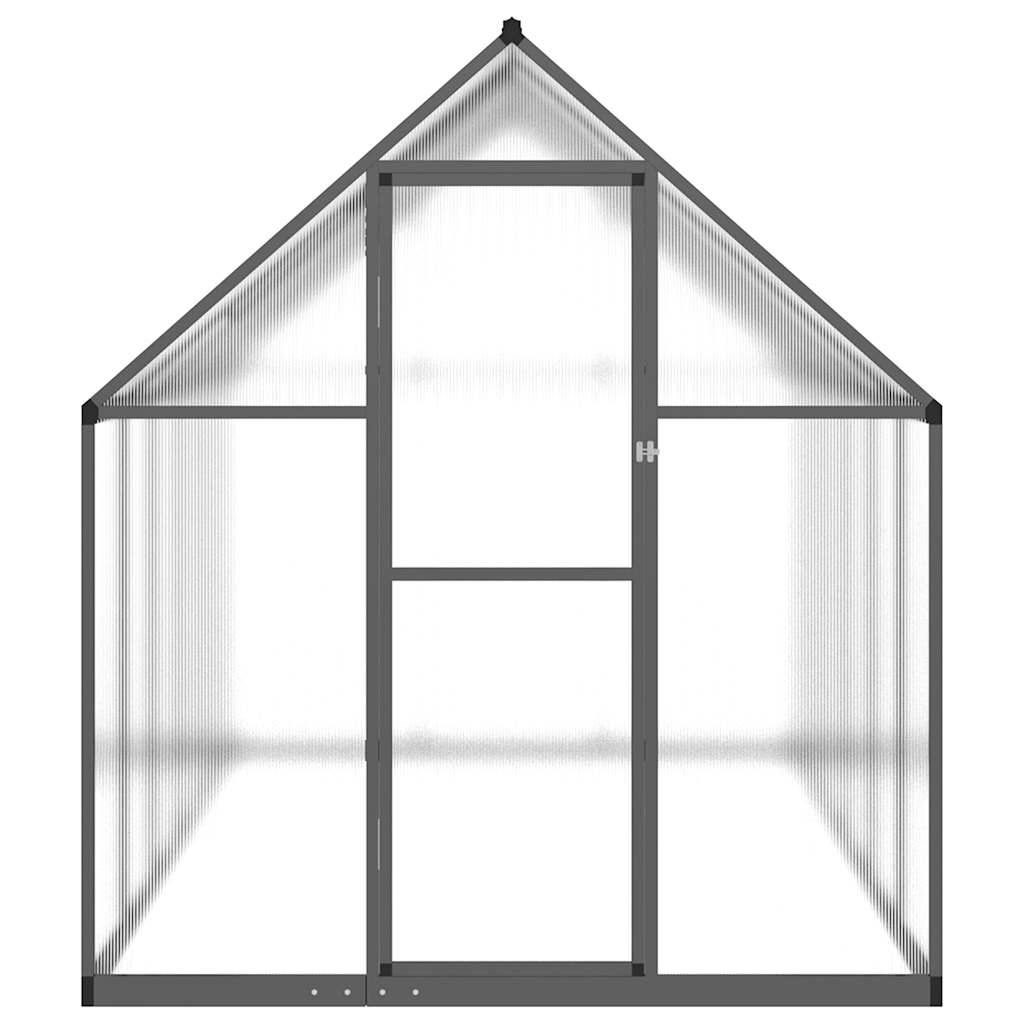 VidaXL Tuinkas met basisframe 334x169x195 cm aluminium antracietkleur