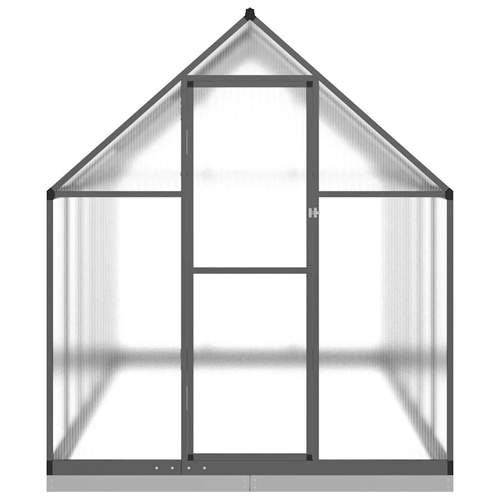 VidaXL Tuinkas met basisframe 334x169x202 cm aluminium antracietkleur