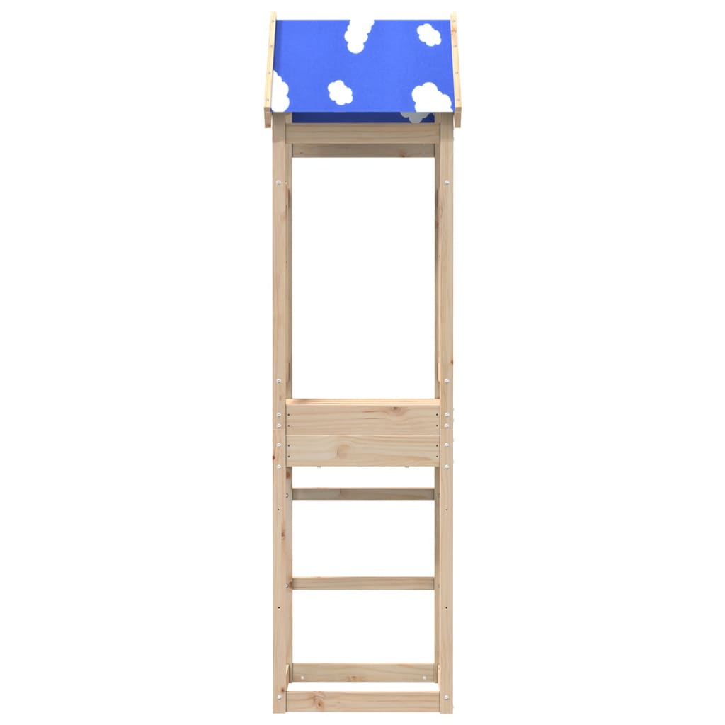 VidaXL Speeltoren 52,5x46,5x208 cm massief groenhout