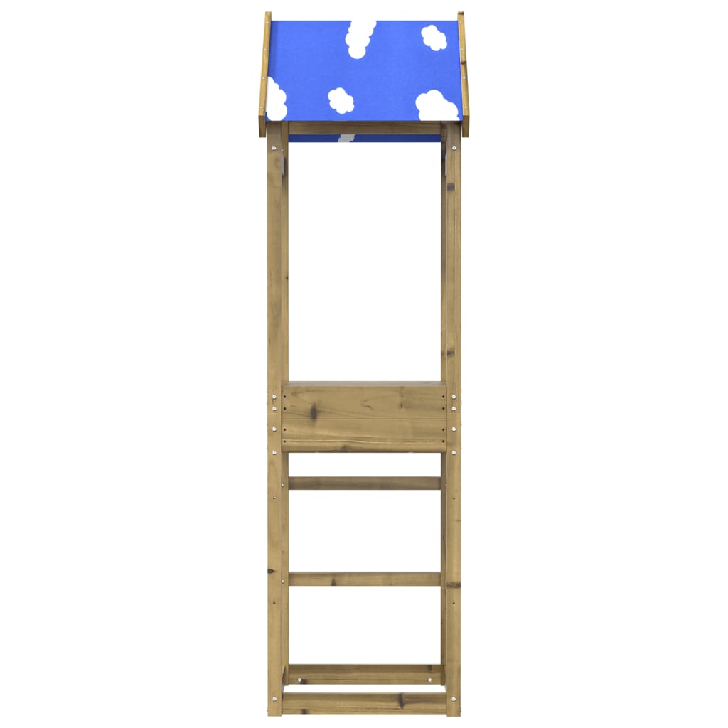 VidaXL Speeltoren 52,5x46,5x195 cm geïmpregneerd groenenhout