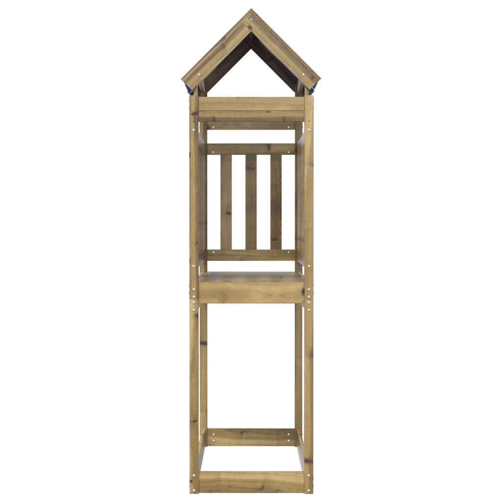 Vidaxl speeltoren 110,5x52,5x215 cm geïmpregneerd groenenhout