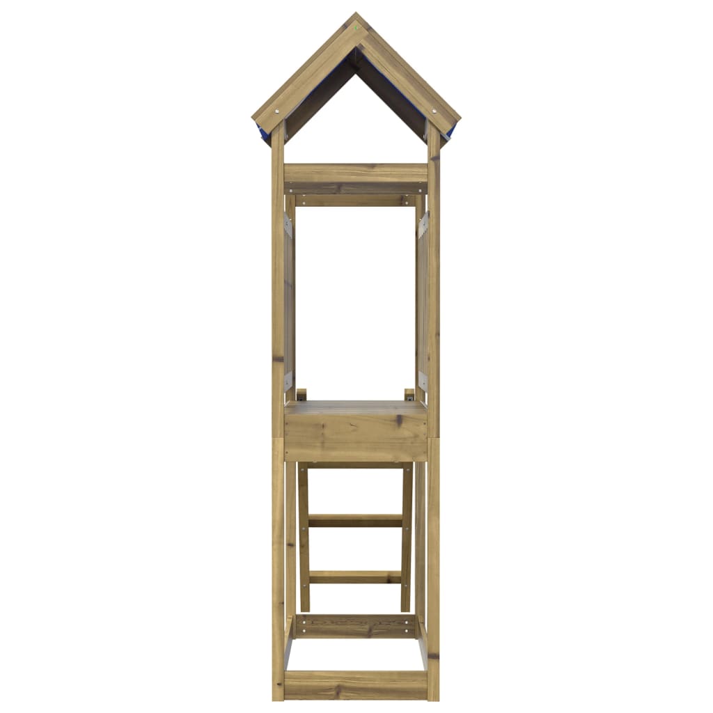 VidaXL Speeltoren ladder 110,5x52,5x215 cm geïmpregneerd groenenhout