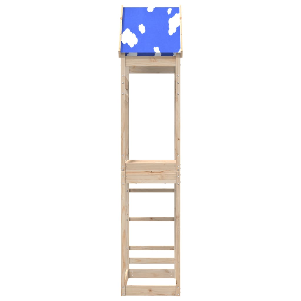 VidaXL Speeltoren 85x52,5x265 cm massief groenhout