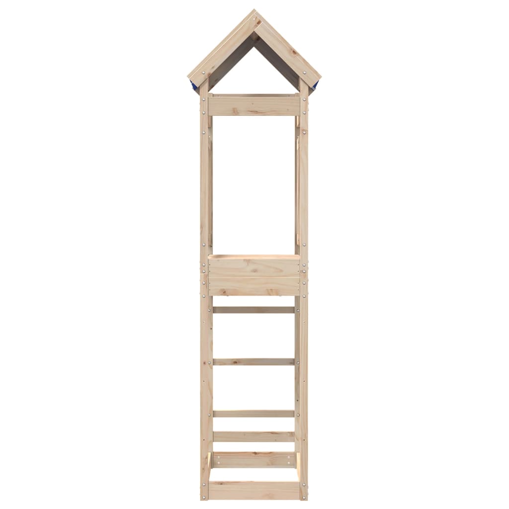 VidaXL Speeltoren 85x52,5x239 cm massief groenhout