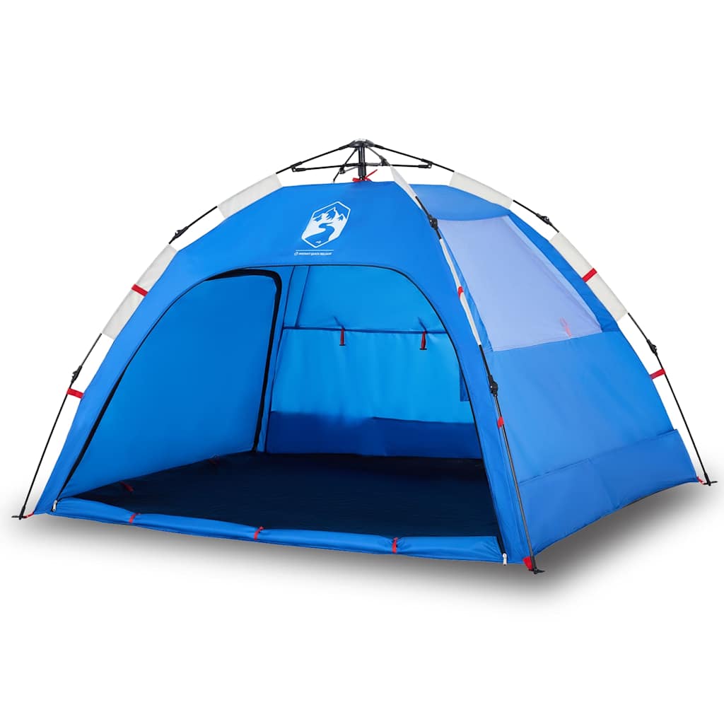 Vidaxl strandtent 2-persoons waterdichte snelontgrendeling azuurblauw