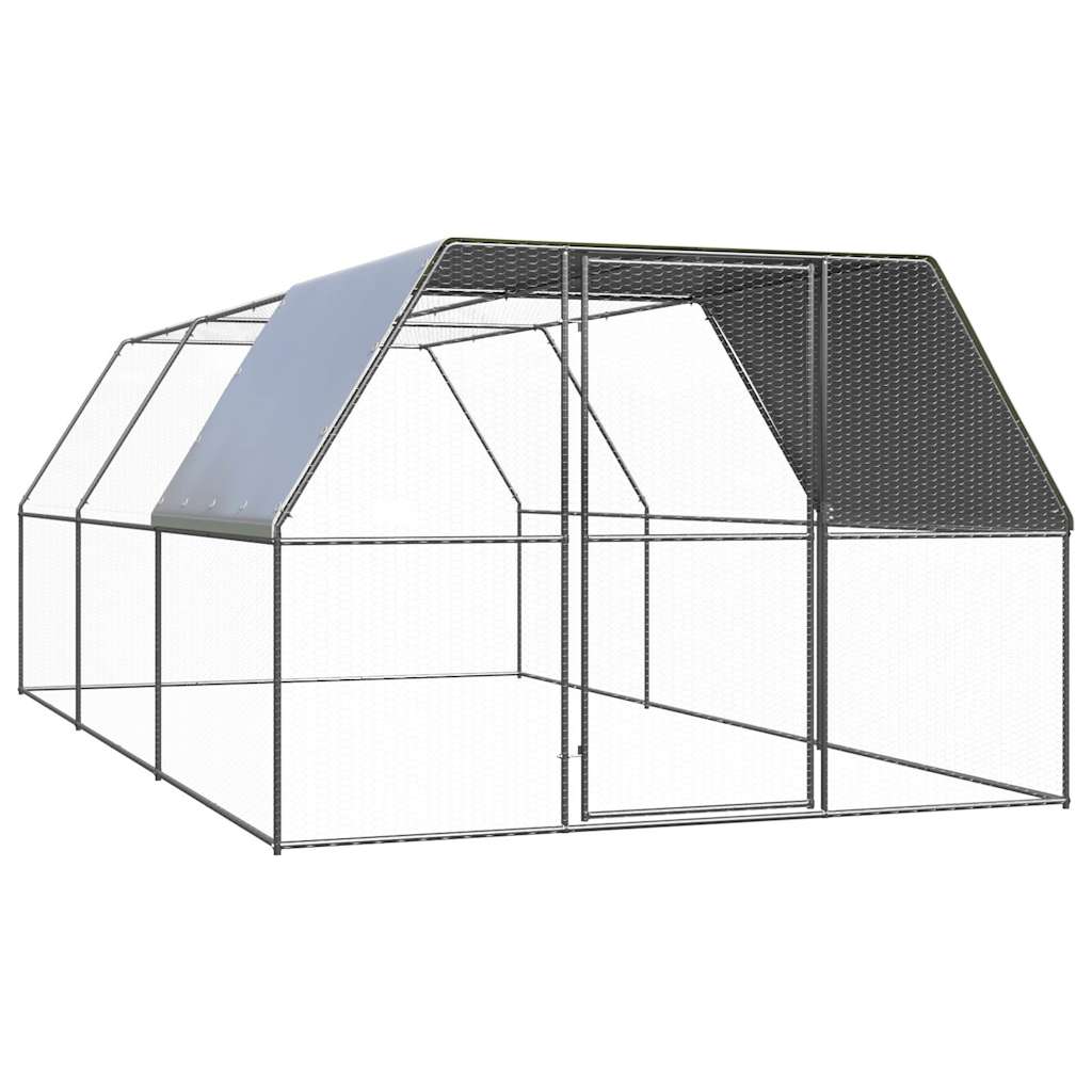 VidaXL Kippenhok 3x6x2m gegalvaniseerd staal