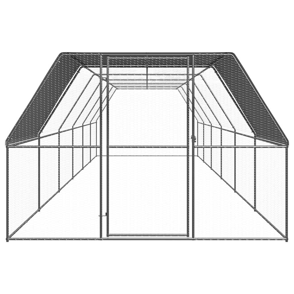 VidaXL Kippenhok 3x12x2m gegalvaniseerd staal