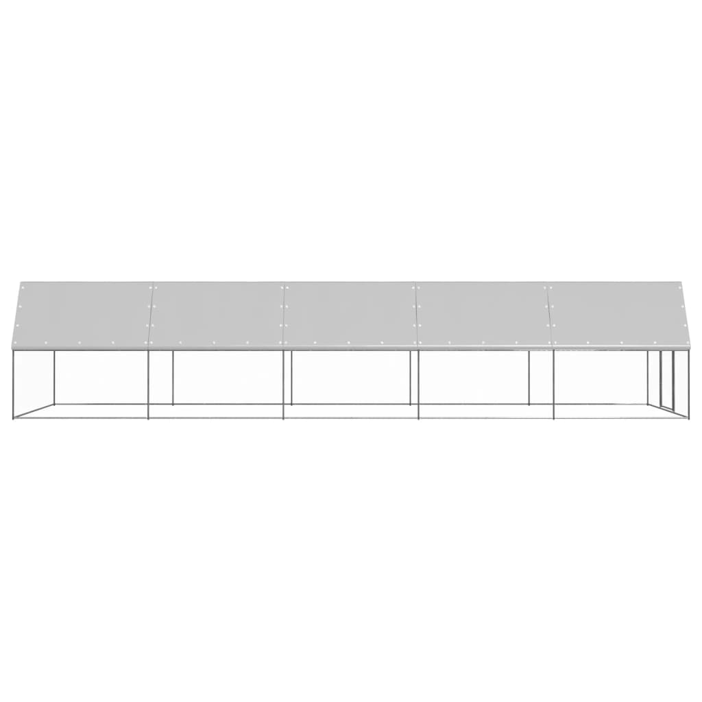 VidaXL Kippenhok 3x10x2m gegalvaniseerd staal