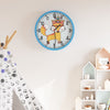Vidaxl wandklok ø25,5 cm polystyreen en glas blauw