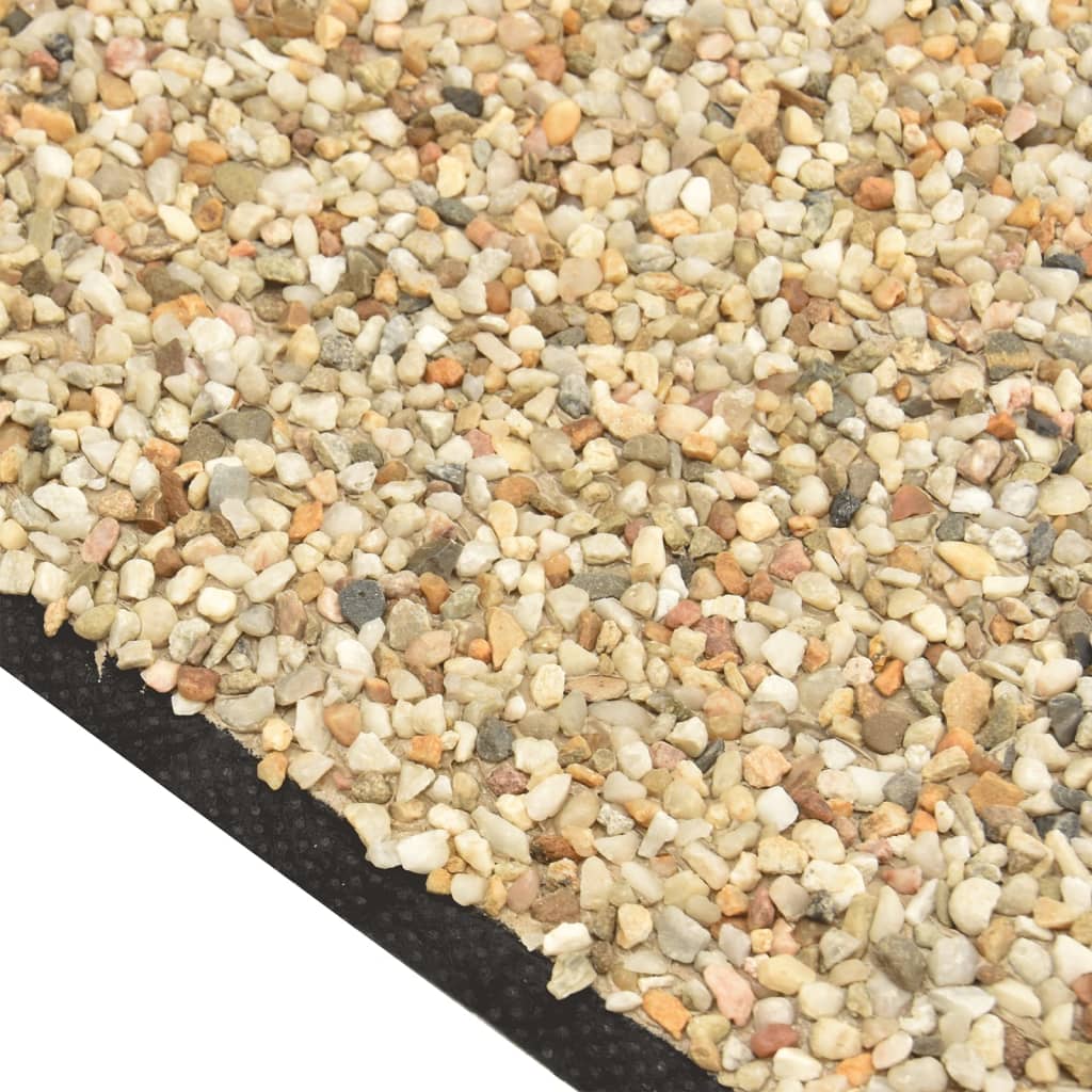 Vidaxl grindfolie 1250x40 cm natuurlijk zandkleurig
