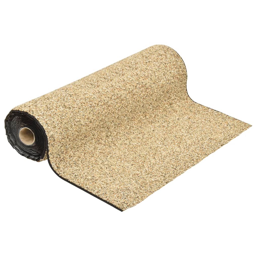 Vidaxl grindfolie 500x100 cm natuurlijk zandkleurig