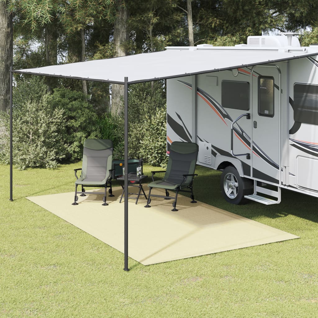 Vidaxl tenttapijt 4,5x2,5m crèmekleurig