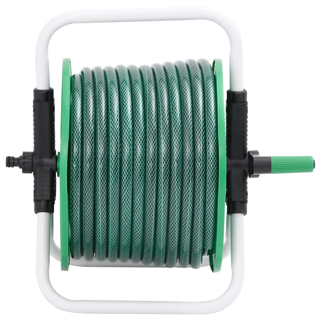 Vidaxl slanghaspel met slangkoppelset 0,75 20 m vrijstaand pvc groen