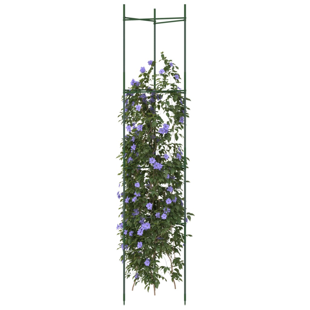 Vidaxl tomatenkooien 4 st 154 cm staal en polypropeen