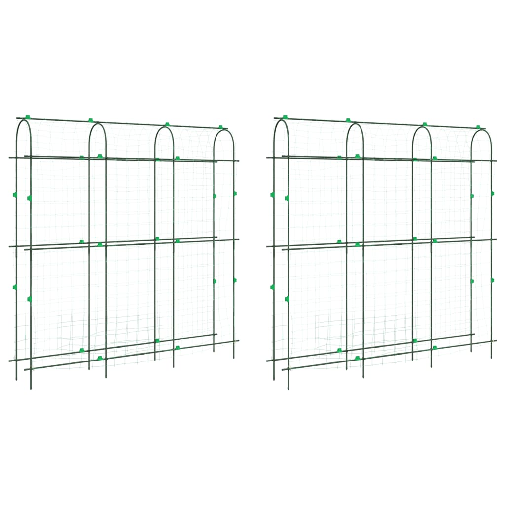 Vidaxl plantenklimrekken 2 st u-frame staal