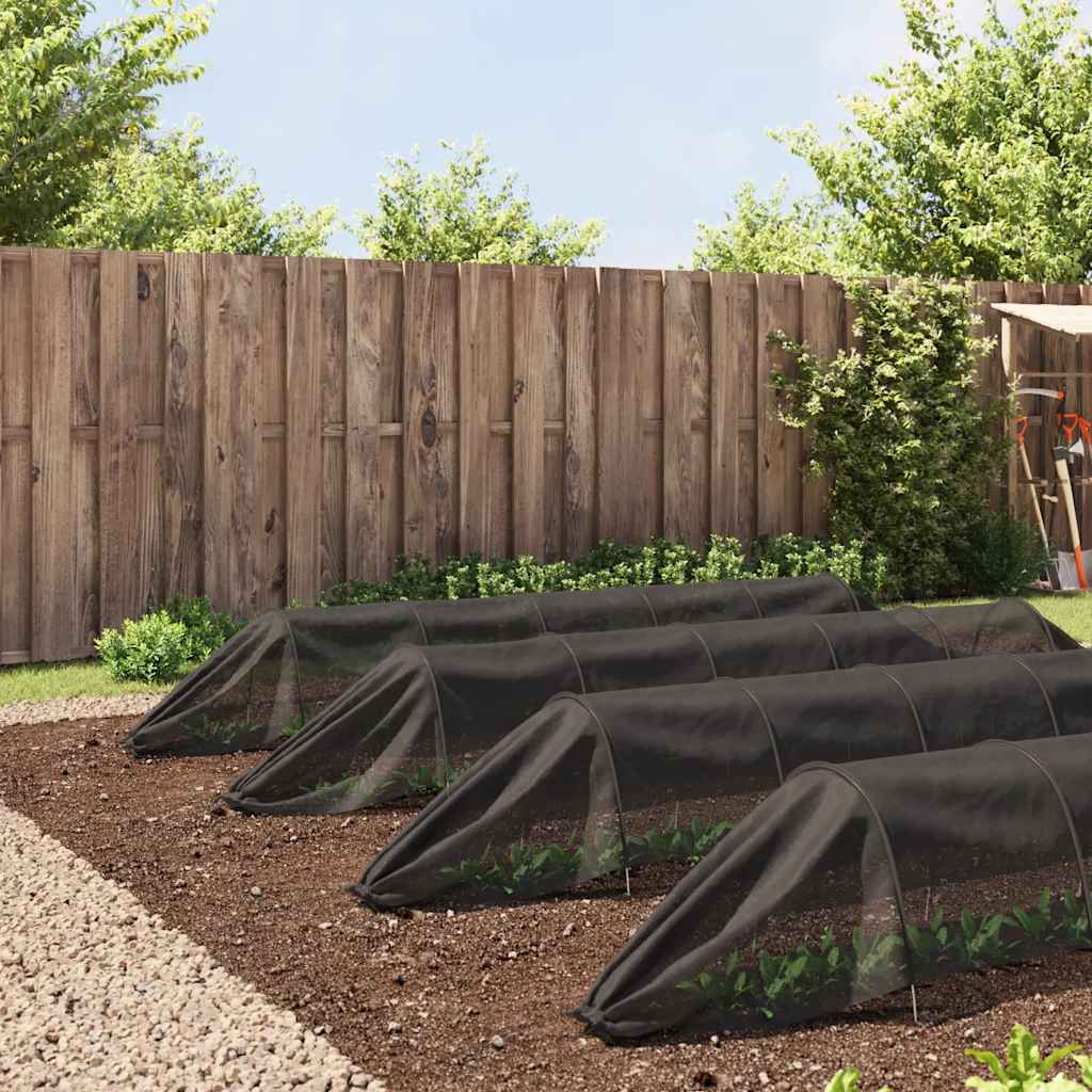 Vidaxl kweektunnels 4 st staal en polyetheen zwart