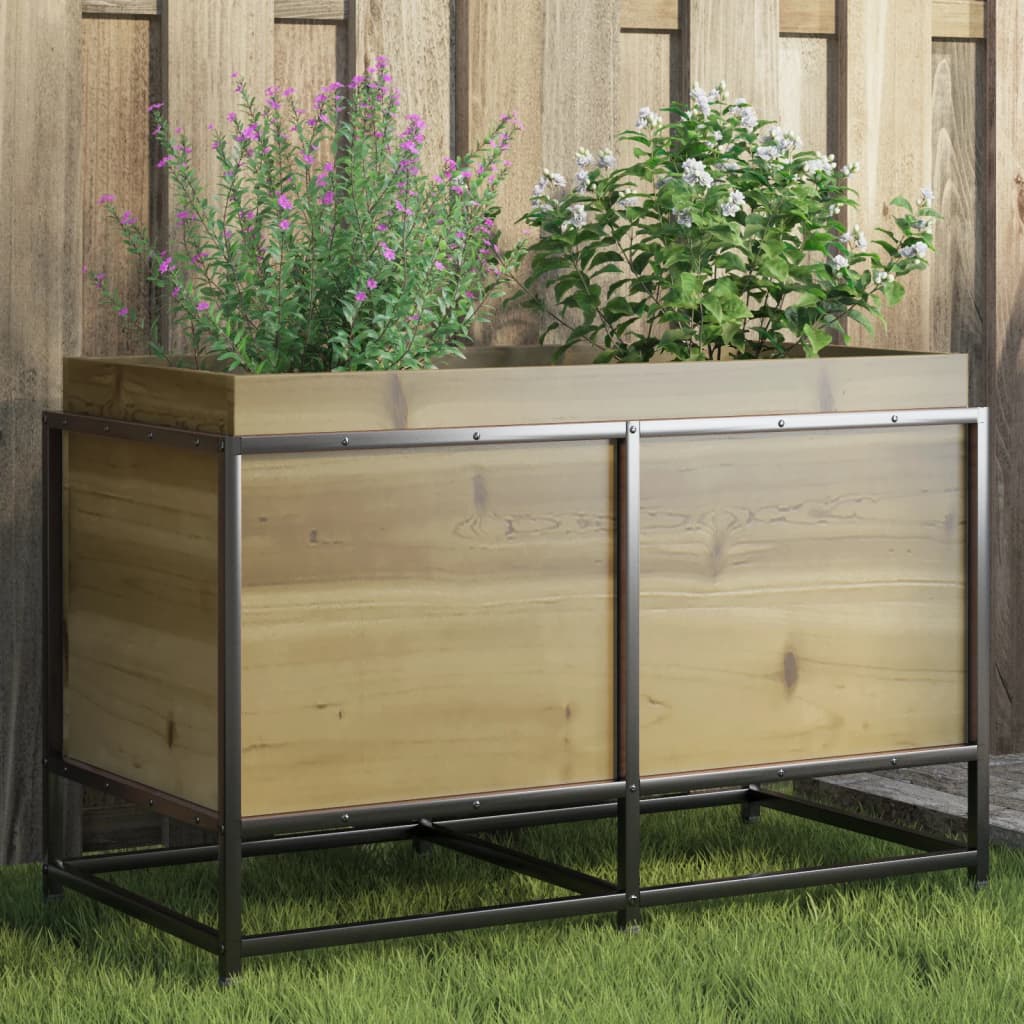 Vidaxl plantenbak 80x40x50 cm geïmpregneerd groenenhout