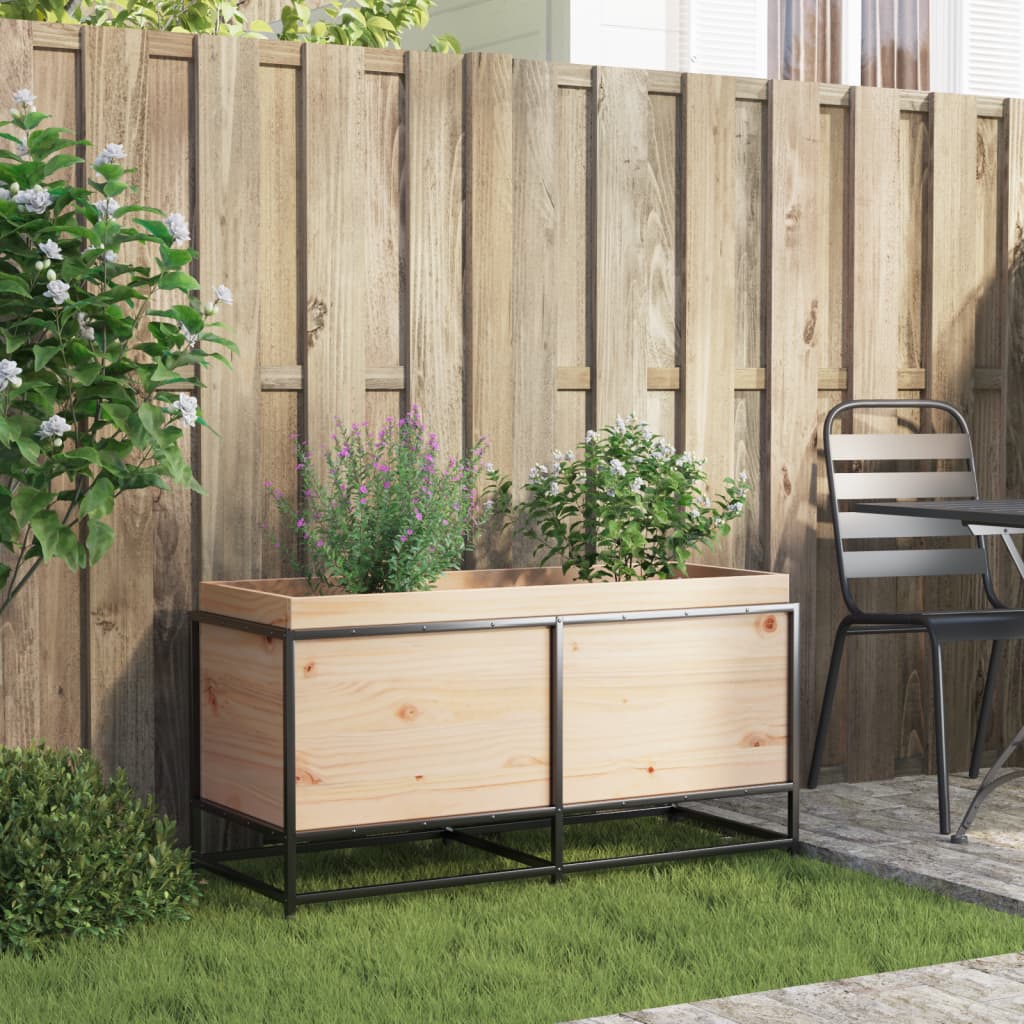 VidaXL Plantenbak 100x40x50 cm massief groenhout