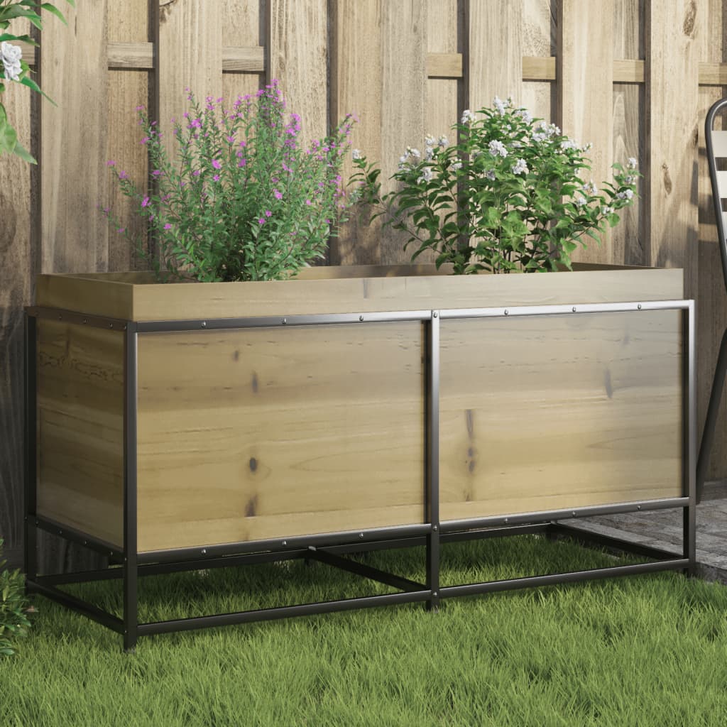 Vidaxl plantenbak 100x40x50 cm geïmpregneerd groenenhout